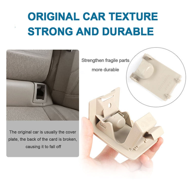 For Toyota Camry 2017- Car Rear Child ISOFIX Switch Seat Safety Cover Assembly 2059200513 (Beige) - Seat Belts & Padding by PMC TechLife | Online Shopping South Africa | PMC TechLife | Buy Now Pay Later Mobicred