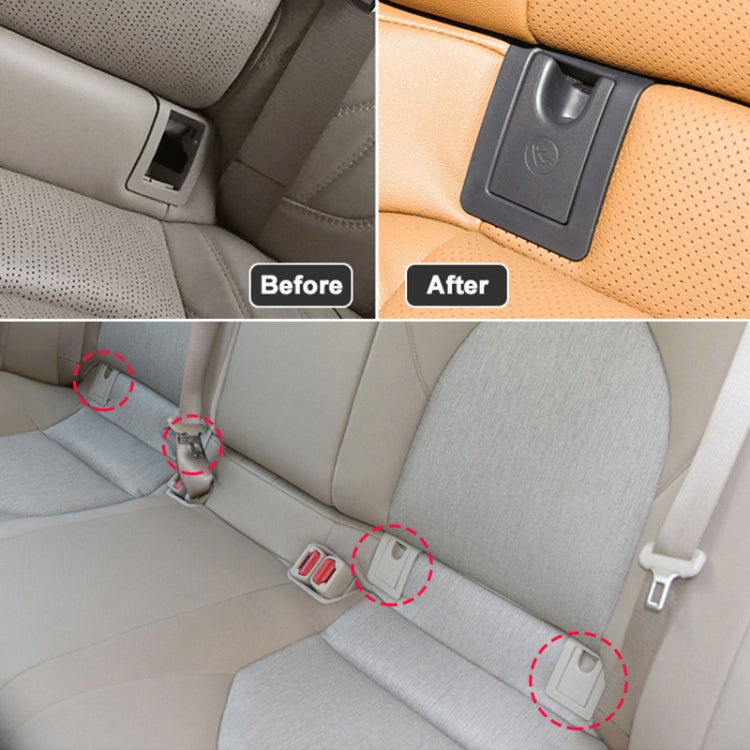 For Toyota Camry 2017- Car Rear Child ISOFIX Switch Seat Safety Cover Assembly 2059200513 (Beige) - Seat Belts & Padding by PMC TechLife | Online Shopping South Africa | PMC TechLife | Buy Now Pay Later Mobicred