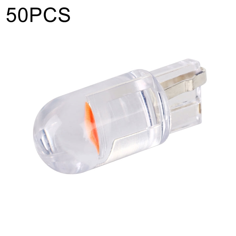 50pcs T10 DC24V / 0.36W / 0.03A Car Clearance Light COB Lamp Beads (Pink Light) - Clearance Lights by PMC TechLife | Online Shopping South Africa | PMC TechLife | Buy Now Pay Later Mobicred