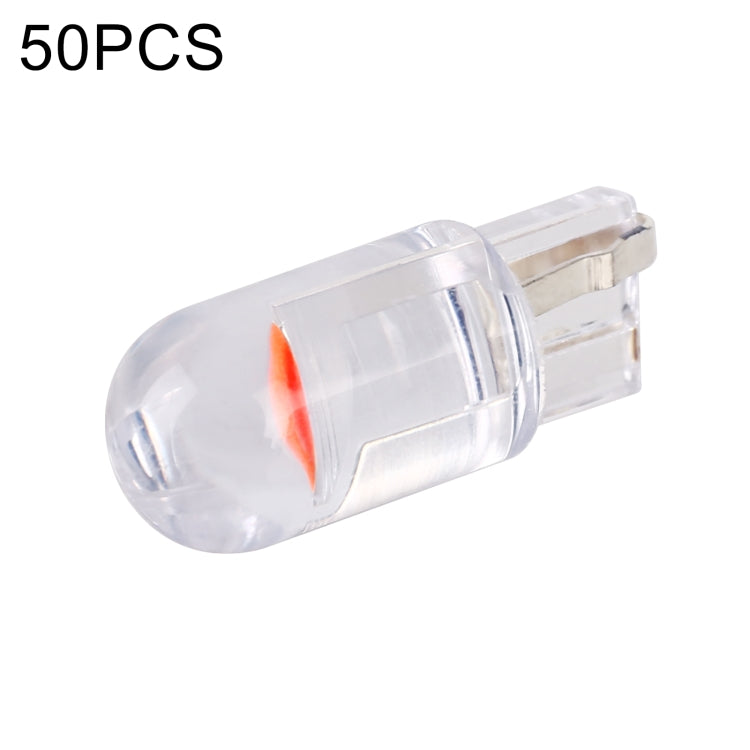 50pcs T10 DC24V / 0.36W / 0.03A Car Clearance Light COB Lamp Beads (Red Light) - Clearance Lights by PMC TechLife | Online Shopping South Africa | PMC TechLife | Buy Now Pay Later Mobicred