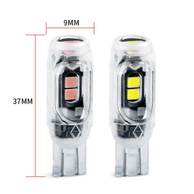 4pcs T10 DC12V /  0.84W / 0.07A / 150LM Car Clearance Light 5LEDs SMD-3030 Lamp Beads with lens (Blue Light) - Clearance Lights by PMC TechLife | Online Shopping South Africa | PMC TechLife | Buy Now Pay Later Mobicred