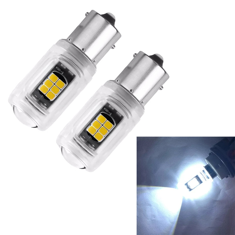 2pcs 1156 DC12V / 2.16W / 0.18A / 480LM Car LED Turn Signal Light(White Light) - Arrow Turn Lights by PMC TechLife | Online Shopping South Africa | PMC TechLife | Buy Now Pay Later Mobicred