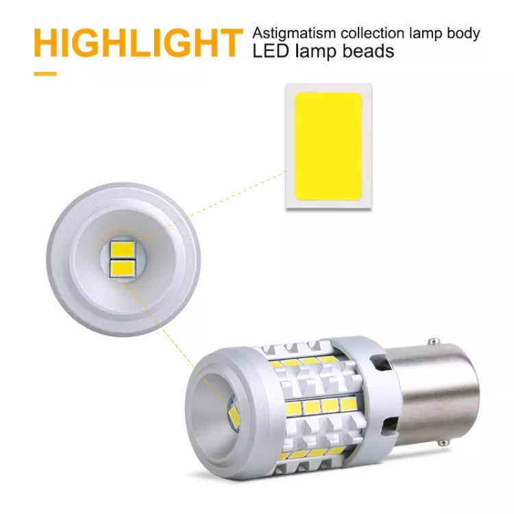 2pcs 1156 IC12-28V / 16.68W / 1.39A Car 3020EMC-26 Constant Current Wide Voltage Turn Signal Light (White Light) - Arrow Turn Lights by PMC TechLife | Online Shopping South Africa | PMC TechLife | Buy Now Pay Later Mobicred