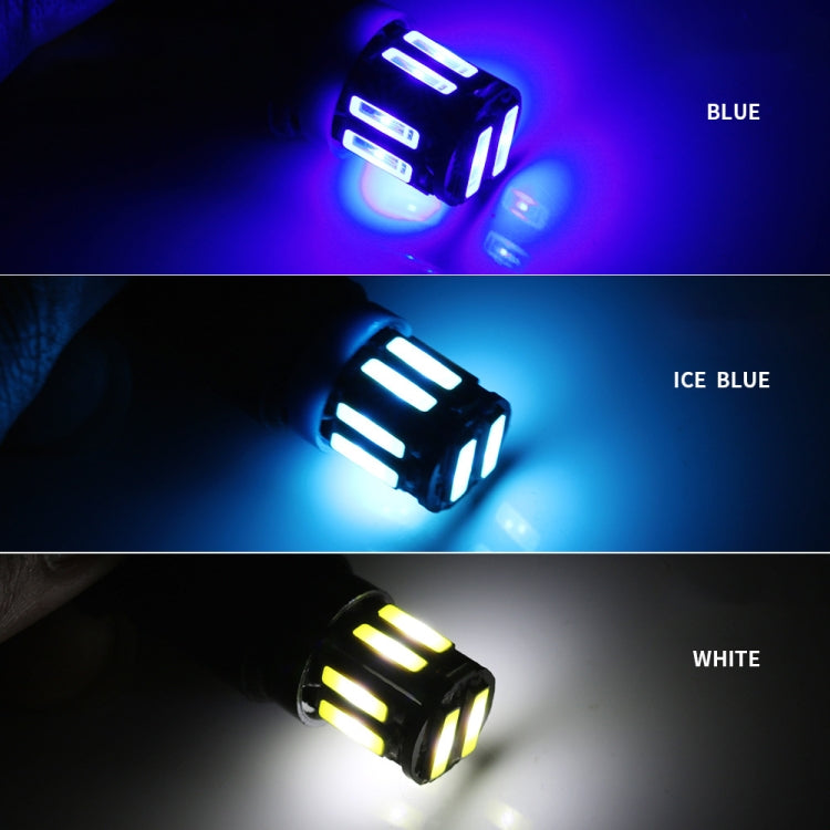 10pcs T10 DC12V / 0.96W / 0.08A Car Clearance Light 10LEDs SMD-7020 Lamp Beads (White Light) - Clearance Lights by PMC TechLife | Online Shopping South Africa | PMC TechLife | Buy Now Pay Later Mobicred