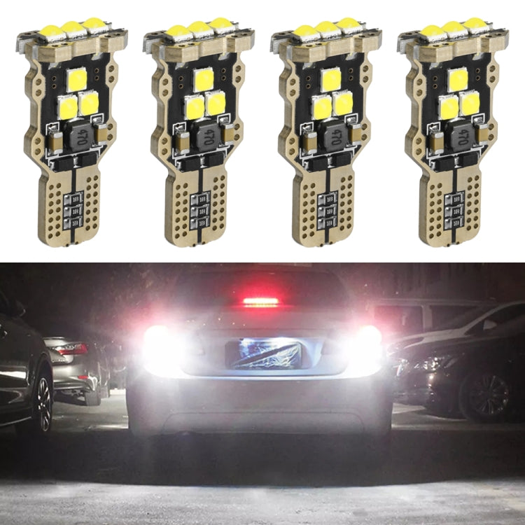 4pcs T15 DC12V / 1.5W / 0.13A / 540LM Car Decoding Reversing Light 9LEDs SMD-3030 Lamp Beads - Arrow Turn Lights by PMC TechLife | Online Shopping South Africa | PMC TechLife | Buy Now Pay Later Mobicred