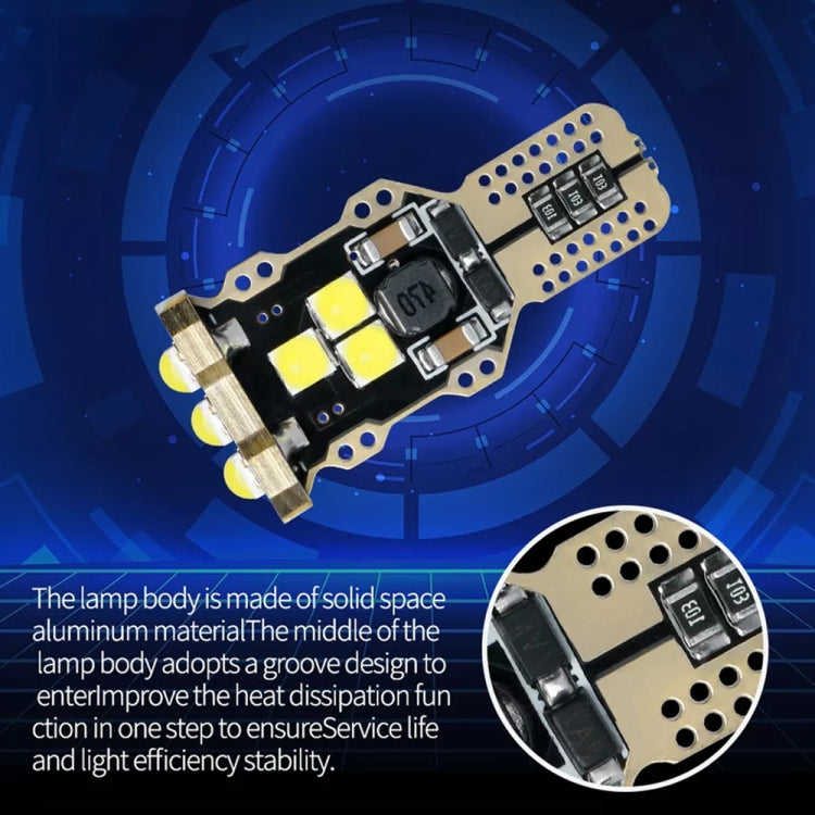 4pcs T15 DC12V / 1.5W / 0.13A / 540LM Car Decoding Reversing Light 9LEDs SMD-3030 Lamp Beads - Arrow Turn Lights by PMC TechLife | Online Shopping South Africa | PMC TechLife | Buy Now Pay Later Mobicred