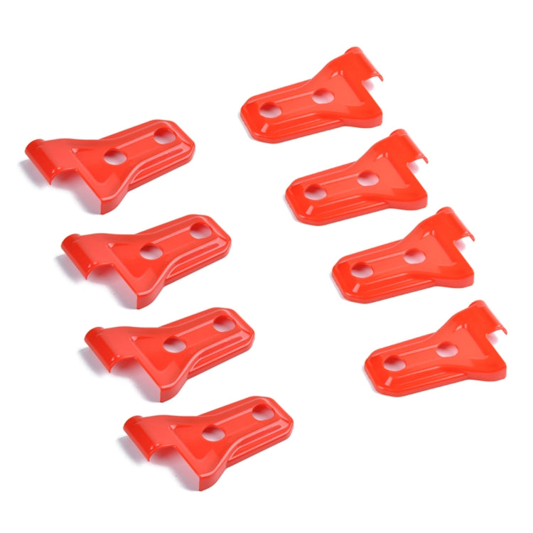 8 PCS Automotive ABS Side Door Hinge Protector Cover Trim for Jeep Wrangler JL 4 Door 2018-2019(Red) - Tank Covers by PMC TechLife | Online Shopping South Africa | PMC TechLife | Buy Now Pay Later Mobicred