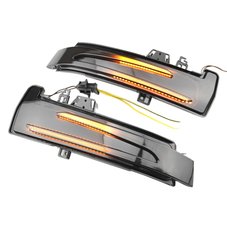 1 Pair For Mercedes-Benz A Class W176 2013-2017 Car Dynamic LED Turn Signal Light Rearview Mirror Flasher Water Blinker (Transparent Black) - Arrow Turn Lights by PMC TechLife | Online Shopping South Africa | PMC TechLife