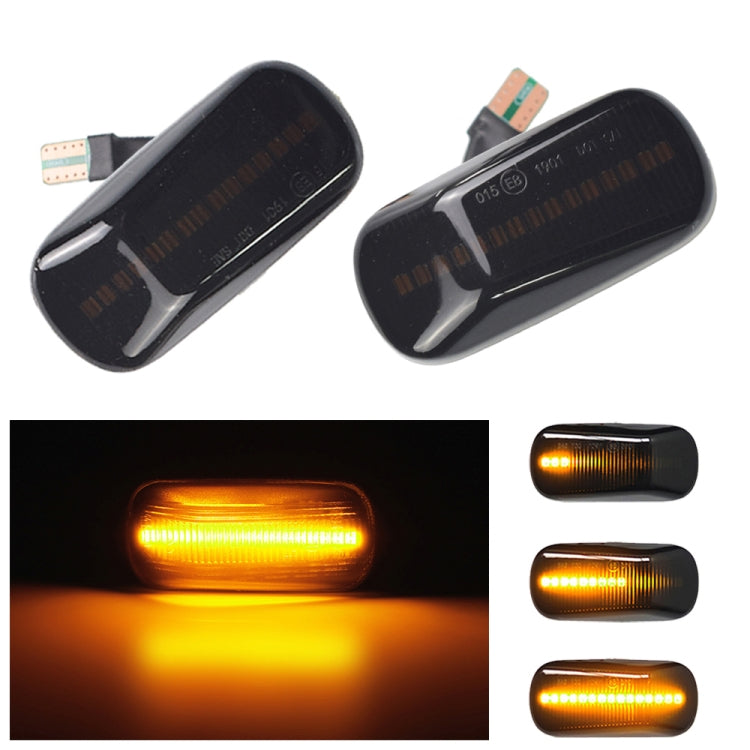 2pcs For Honda Civic 2001-2015 Car Dynamic LED Fender Side Light 34301-S5H-T02(Transparent Black) - Arrow Turn Lights by PMC TechLife | Online Shopping South Africa | PMC TechLife | Buy Now Pay Later Mobicred