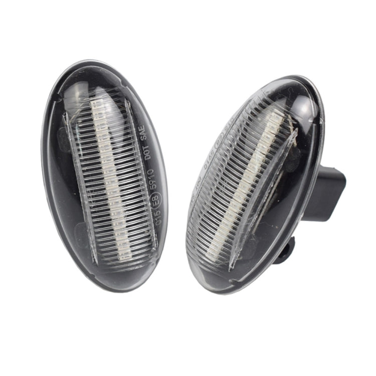 2pcs For Peugeot 1007 Car Dynamic LED Fender Side Light 817300H010 (Transparent) - Arrow Turn Lights by PMC TechLife | Online Shopping South Africa | PMC TechLife | Buy Now Pay Later Mobicred