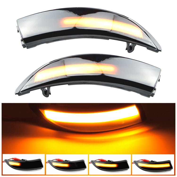 1 Pair For Ford Fiesta 2008-2017 Car Dynamic LED Turn Signal Light Rearview Mirror Flasher Water Blinker (Transparent Black) - Arrow Turn Lights by PMC TechLife | Online Shopping South Africa | PMC TechLife | Buy Now Pay Later Mobicred
