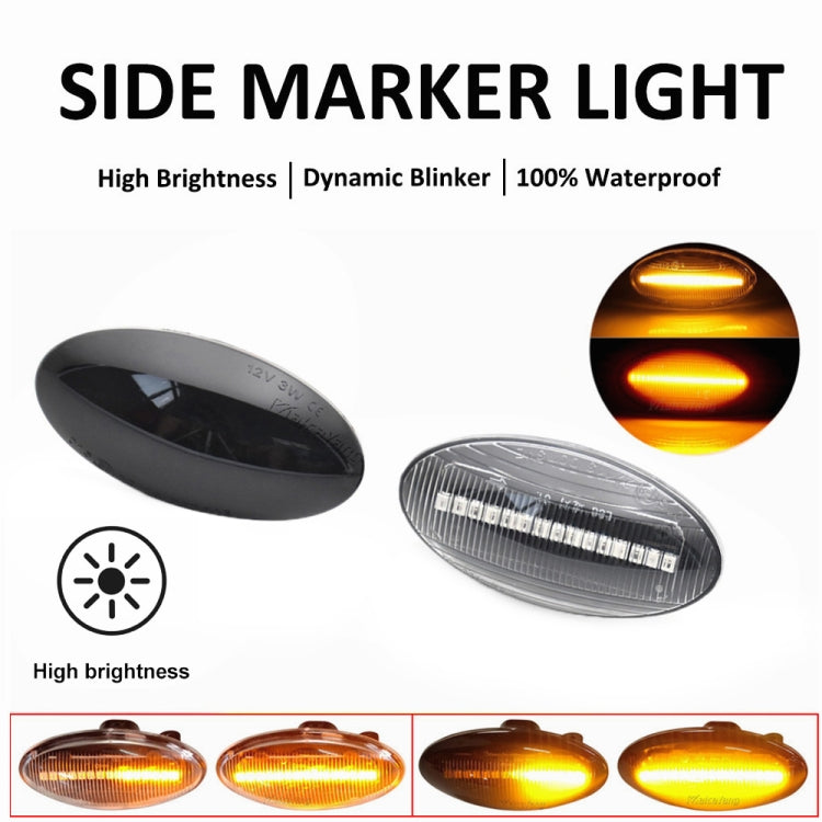 2pcs For Suzuki Grand Vitara JT 2005-2012 Car Dynamic LED Fender Side Light (Transparent Black) - Arrow Turn Lights by PMC TechLife | Online Shopping South Africa | PMC TechLife | Buy Now Pay Later Mobicred