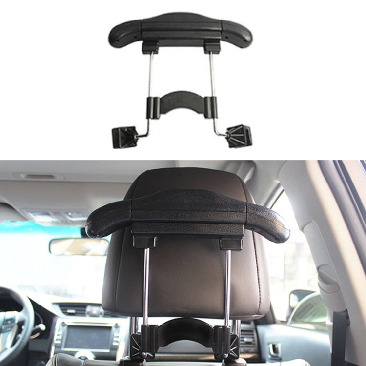Car Faux Leather Retractable Coat Hanger (Black) - Auto Fastener & Clips by PMC TechLife | Online Shopping South Africa | PMC TechLife | Buy Now Pay Later Mobicred