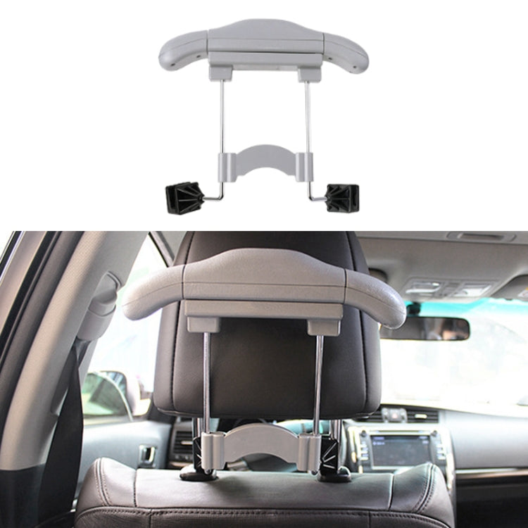 Car Faux Leather Retractable Coat Hanger (Grey) - Auto Fastener & Clips by PMC Jewellery | Online Shopping South Africa | PMC Jewellery | Buy Now Pay Later Mobicred