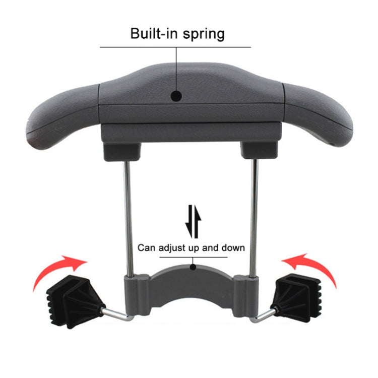 Car Faux Leather Retractable Coat Hanger (Beige) - Auto Fastener & Clips by PMC Jewellery | Online Shopping South Africa | PMC Jewellery | Buy Now Pay Later Mobicred