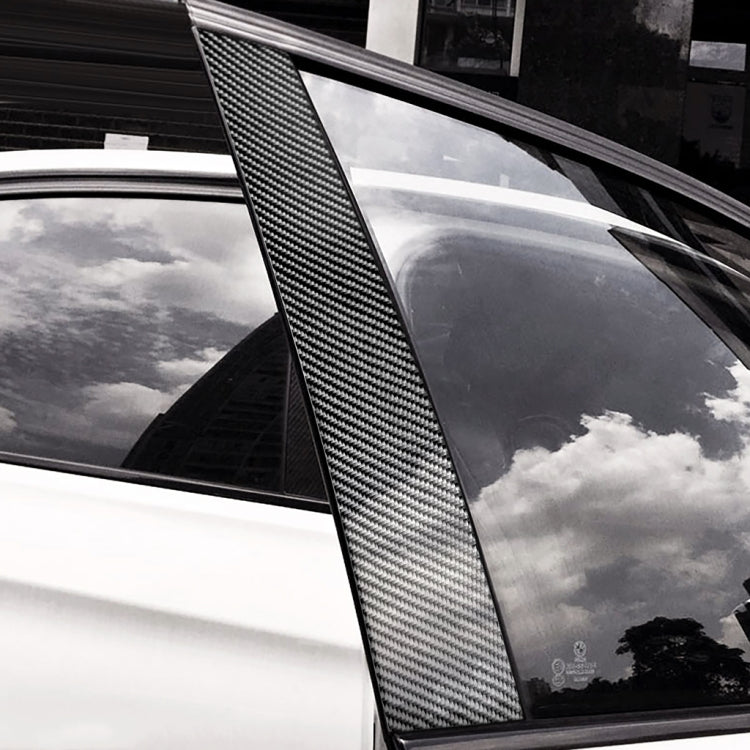 Car Carbon Fiber B Pillar Decorative Sticker for Audi A4L 2017-, Left and Right Drive Universal - Car Interior Mouldings by PMC TechLife | Online Shopping South Africa | PMC TechLife | Buy Now Pay Later Mobicred