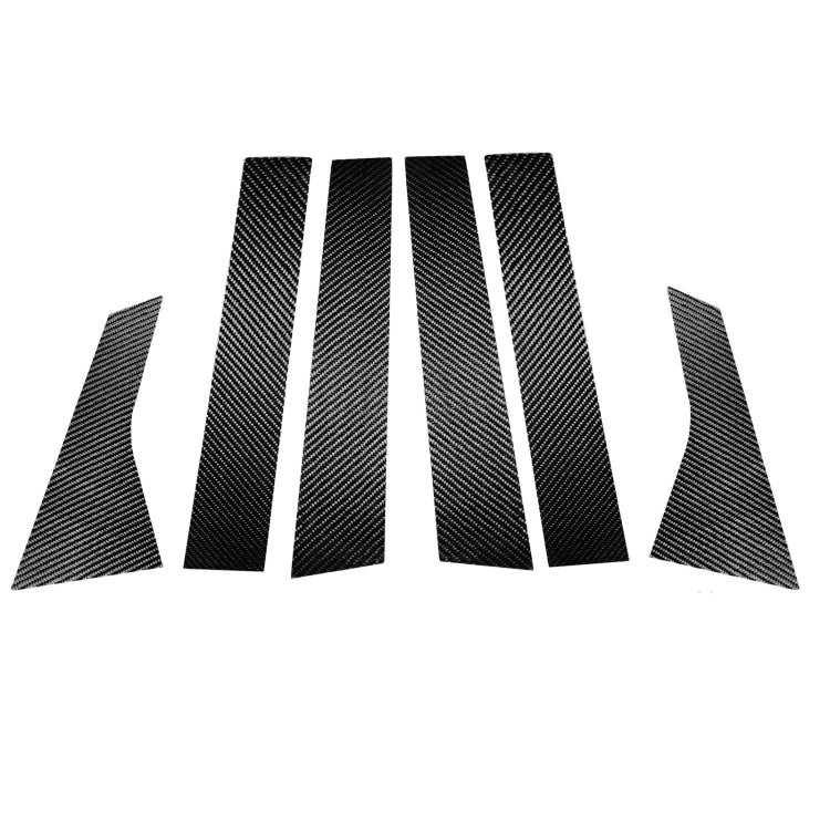 6 in 1 Car Carbon Fiber B-pillar Decorative Sticker for Honda 10th Generation Accord 2018-2021, Left and Right Drive Universal - Decorative Sticker by PMC TechLife | Online Shopping South Africa | PMC TechLife | Buy Now Pay Later Mobicred