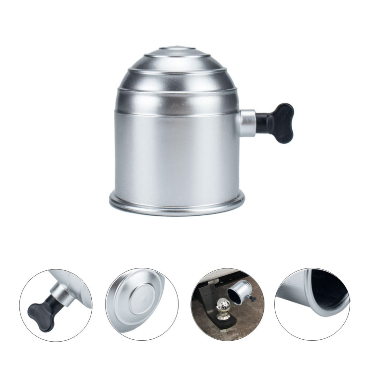 50mm Silver Plastic Car Truck Tow Ball Cover Cap Towing Hitch Trailer Towball Protection - Towing Bars by PMC TechLife | Online Shopping South Africa | PMC TechLife | Buy Now Pay Later Mobicred