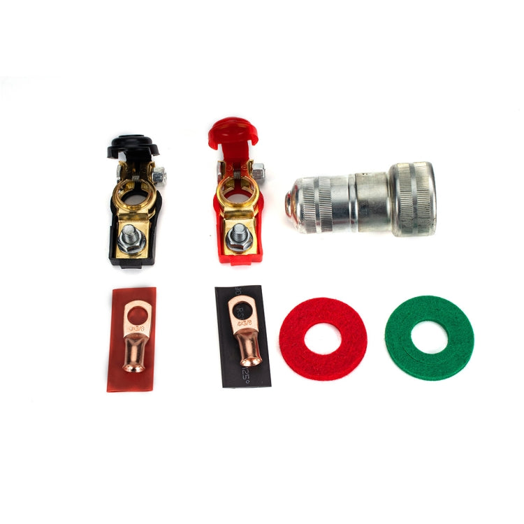 1 Pair Car Battery Cable Terminal Clamps Connectors Battery Clip Wiring with Protective Cleaning - Booster Cable & Clip by PMC TechLife | Online Shopping South Africa | PMC TechLife | Buy Now Pay Later Mobicred