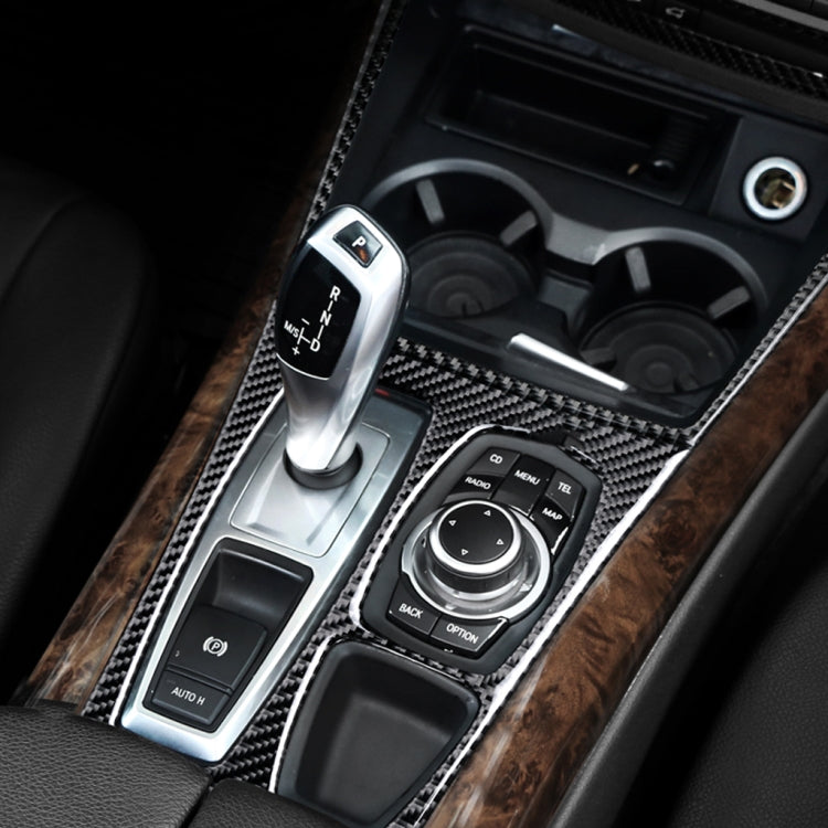 Car Carbon Fiber Water Cup Holder Decorative Sticker for BMW E70 X5 / E71 X6 2009-2013, Left Drive - free shipping - PMC TechLife - Order now!