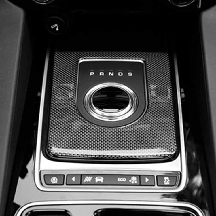 Carbon Fiber Car Gear Frame Decorative Sticker for Jaguar F-PACE 2016-2020 - Car Interior Mouldings by PMC TechLife | Online Shopping South Africa | PMC TechLife | Buy Now Pay Later Mobicred