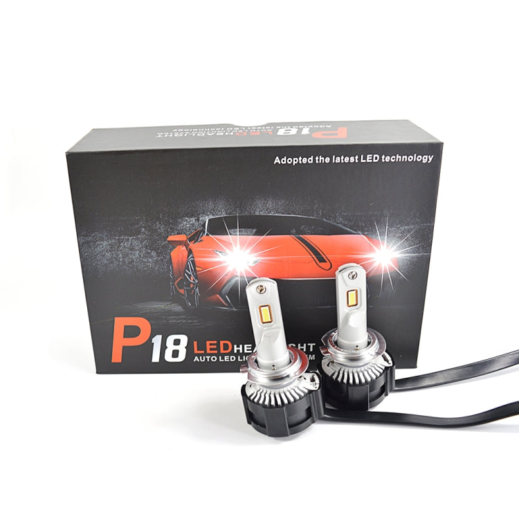 2 PCS P18 H7 DC11-30V 52W 6500K 6500LM Car LED Headlight Lamps - LED Headlamps by PMC TechLife | Online Shopping South Africa | PMC TechLife | Buy Now Pay Later Mobicred