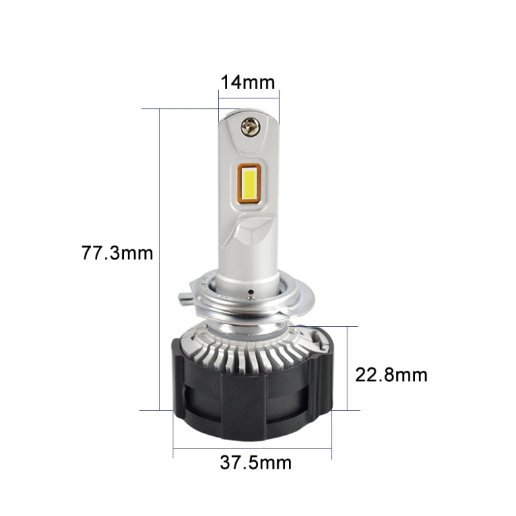 2 PCS P18 H7 DC11-30V 52W 6500K 6500LM Car LED Headlight Lamps - LED Headlamps by PMC TechLife | Online Shopping South Africa | PMC TechLife | Buy Now Pay Later Mobicred