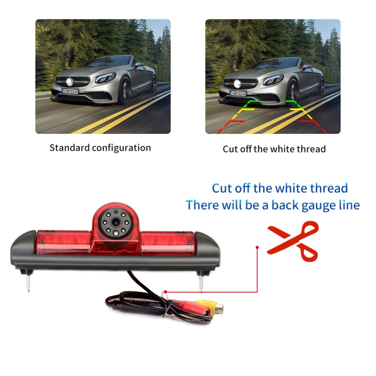 PZ460 Car Waterproof HD High Position Brake Light View Camera for Fiat / Citroen / Peugeot - Rear View Cameras by PMC TechLife | Online Shopping South Africa | PMC TechLife | Buy Now Pay Later Mobicred
