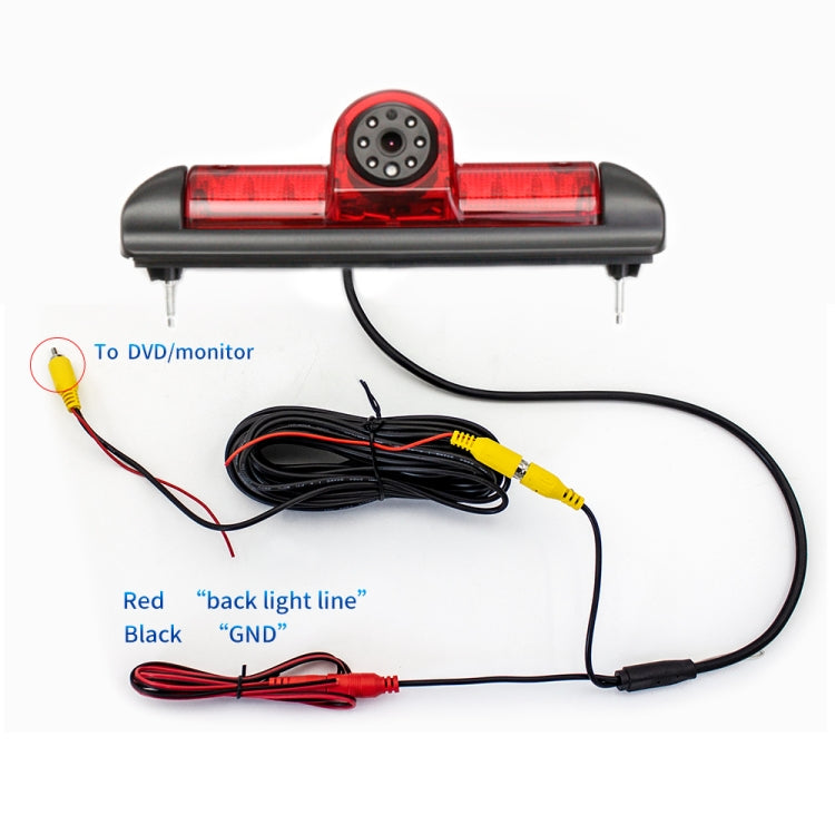 PZ460 Car Waterproof HD High Position Brake Light View Camera for Fiat / Citroen / Peugeot - Rear View Cameras by PMC TechLife | Online Shopping South Africa | PMC TechLife | Buy Now Pay Later Mobicred
