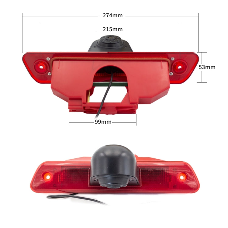 PZ465 Car Waterproof Brake Light View Camera + 7 inch Rearview Monitor for Citroen / Peugeot / Toyota - Rear View Cameras by PMC TechLife | Online Shopping South Africa | PMC TechLife | Buy Now Pay Later Mobicred