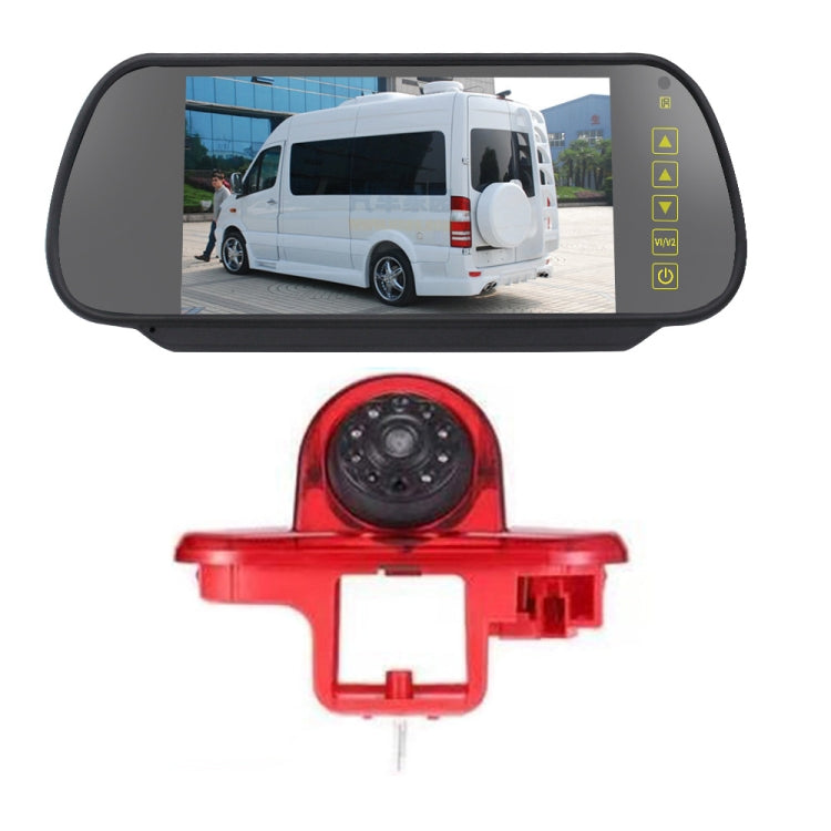 PZ464 Car Waterproof Brake Light View Camera + 7 inch Rearview Monitor for Renault / Vauxhall - Rear View Cameras by PMC TechLife | Online Shopping South Africa | PMC TechLife | Buy Now Pay Later Mobicred