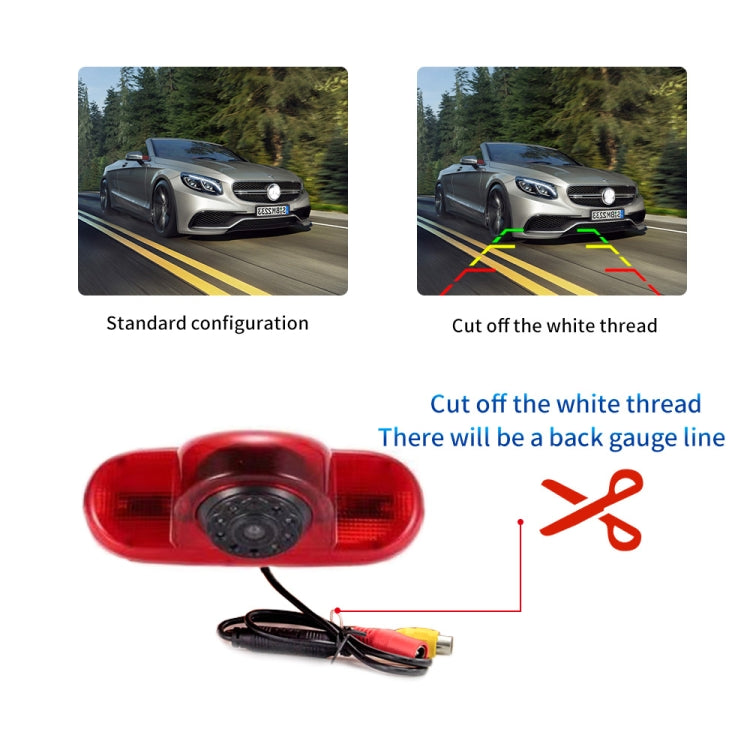 PZ464 Car Waterproof Brake Light View Camera + 7 inch Rearview Monitor for Renault / Vauxhall - Rear View Cameras by PMC TechLife | Online Shopping South Africa | PMC TechLife | Buy Now Pay Later Mobicred