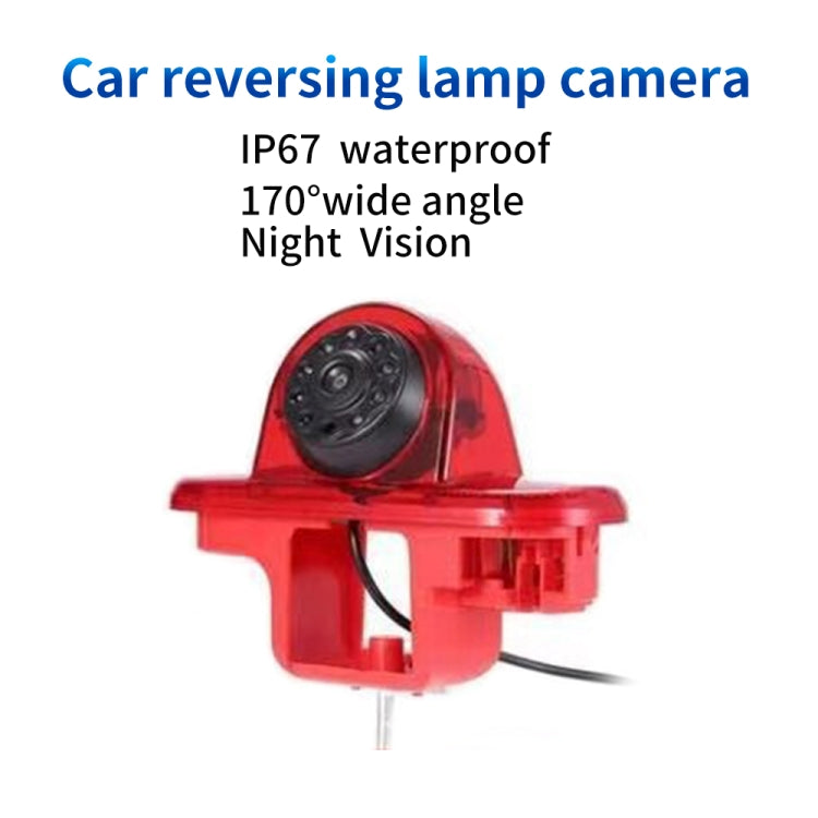 PZ464 Car Waterproof Brake Light View Camera + 7 inch Rearview Monitor for Renault / Vauxhall - Rear View Cameras by PMC TechLife | Online Shopping South Africa | PMC TechLife | Buy Now Pay Later Mobicred