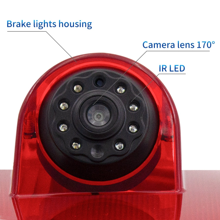 PZ464 Car Waterproof Brake Light View Camera + 7 inch Rearview Monitor for Renault / Vauxhall - Rear View Cameras by PMC TechLife | Online Shopping South Africa | PMC TechLife | Buy Now Pay Later Mobicred