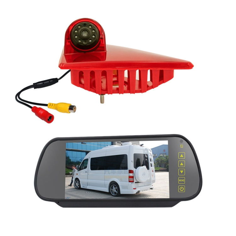 PZ462 Car Waterproof Brake Light View Camera + 7 inch Rearview Monitor for Renault / Nissan / Opel - free shipping - PMC TechLife - Order now!
