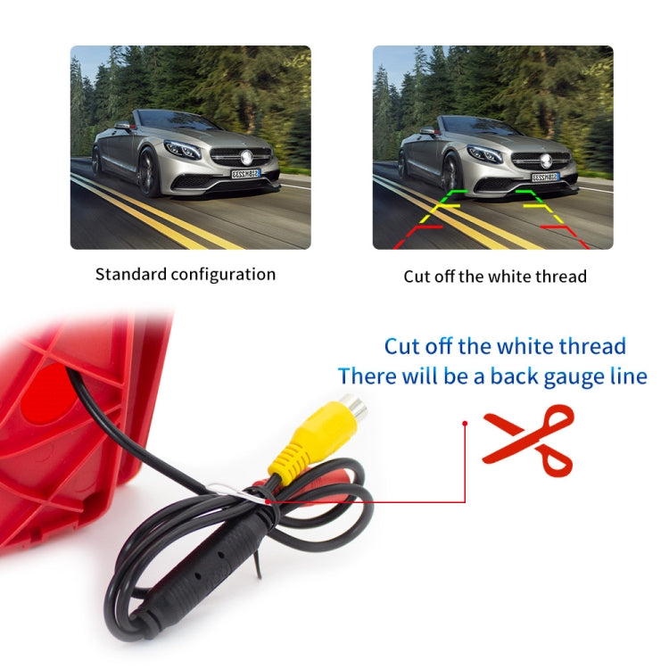 PZ462 Car Waterproof Brake Light View Camera + 7 inch Rearview Monitor for Renault / Nissan / Opel - free shipping - PMC TechLife - Order now!