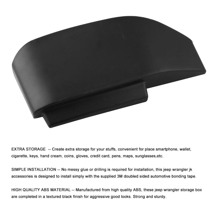 GearTray Gear Shifter Console Side Storage Box Manual Transmission Side Organizer Tray for Jeep Wrangler JK - Stowing Tidying by PMC TechLife | Online Shopping South Africa | PMC TechLife | Buy Now Pay Later Mobicred