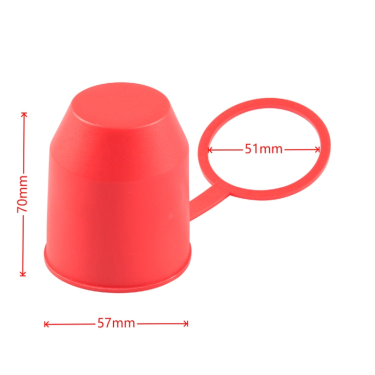 50mm Plastic Car Truck Tow Ball Cover Cap Towing Hitch Trailer Towball Protection (Red) - Towing Bars by PMC TechLife | Online Shopping South Africa | PMC TechLife | Buy Now Pay Later Mobicred