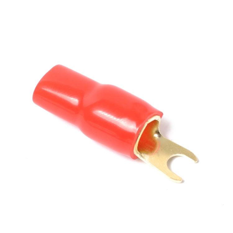 5 Pairs Car Audio Power Ground Wire Fork Terminals Brass 4 Gauge 5/16 inch Connectors Red and Black Boots - Booster Cable & Clip by PMC TechLife | Online Shopping South Africa | PMC TechLife | Buy Now Pay Later Mobicred