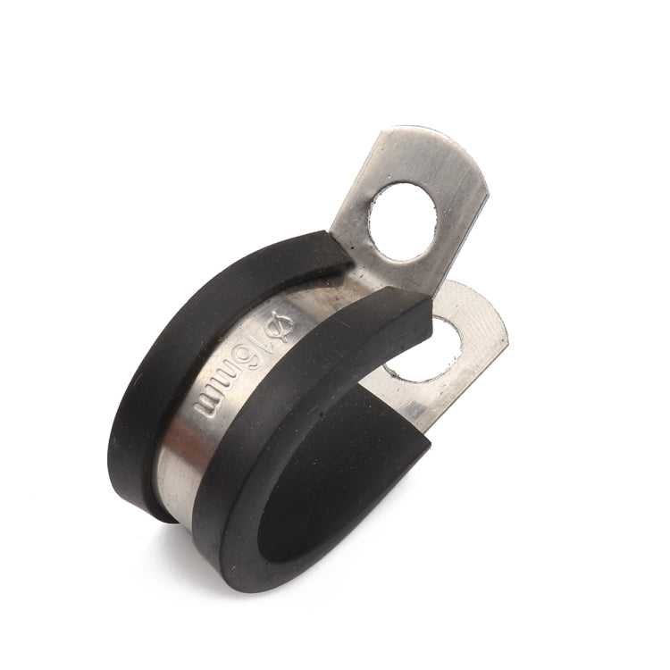10 PCS Car Rubber Cushion Pipe Clamps Stainless Steel Clamps, Size: 3/8 inch (10mm) - Booster Cable & Clip by PMC TechLife | Online Shopping South Africa | PMC TechLife | Buy Now Pay Later Mobicred