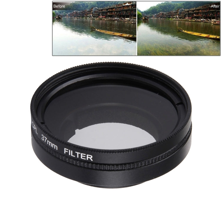 JUNESTAR for Xiaomi Xiaoyi Yi II 4K Sport Action Camera Proffesional 37mm CPL Filter + Lens Protective Cap - Lens Filter by JSR | Online Shopping South Africa | PMC TechLife | Buy Now Pay Later Mobicred
