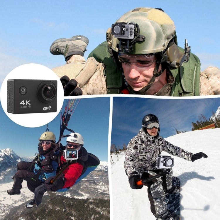 F60 2.0 inch Screen 170 Degrees Wide Angle WiFi Sport Action Camera Camcorder with Waterproof Housing Case, Support 64GB Micro SD Card(Black) - Sports Camera by PMC TechLife | Online Shopping South Africa | PMC TechLife | Buy Now Pay Later Mobicred