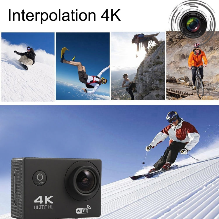 F60 2.0 inch Screen 170 Degrees Wide Angle WiFi Sport Action Camera Camcorder with Waterproof Housing Case, Support 64GB Micro SD Card(Magenta) - Sports Camera by PMC TechLife | Online Shopping South Africa | PMC TechLife | Buy Now Pay Later Mobicred
