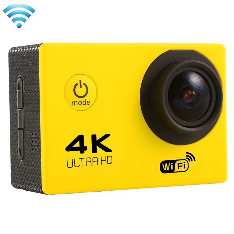 F60 2.0 inch Screen 170 Degrees Wide Angle WiFi Sport Action Camera Camcorder with Waterproof Housing Case, Support 64GB Micro SD Card(Yellow) - Sports Camera by PMC TechLife | Online Shopping South Africa | PMC TechLife | Buy Now Pay Later Mobicred