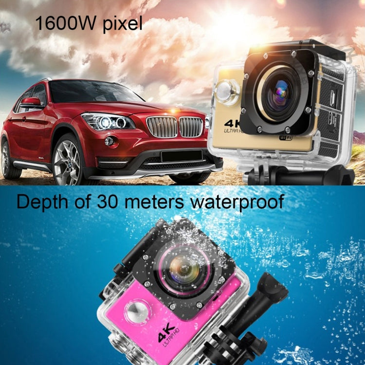 F60 2.0 inch Screen 170 Degrees Wide Angle WiFi Sport Action Camera Camcorder with Waterproof Housing Case, Support 64GB Micro SD Card(Yellow) - Sports Camera by PMC TechLife | Online Shopping South Africa | PMC TechLife | Buy Now Pay Later Mobicred