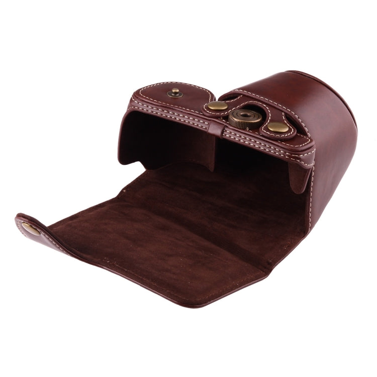 Full Body Camera PU Leather Case Bag with Strap for Sony A6000 / A6300 / Nex 6(Coffee) - free shipping - PMC TechLife - Order now!