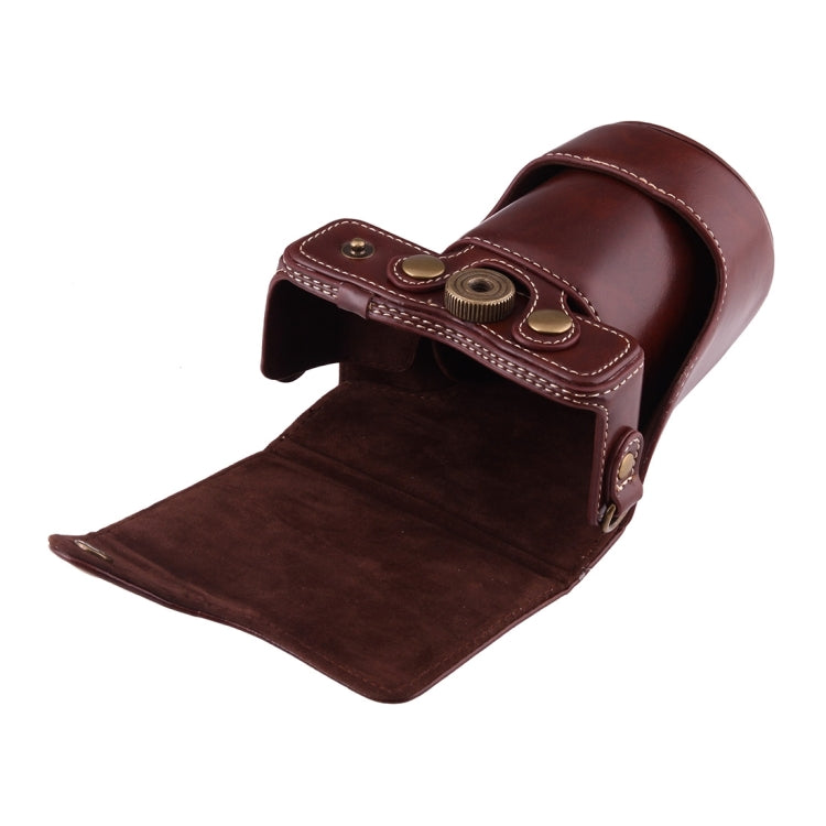 Full Body Camera PU Leather Case Bag with Strap for Canon EOS M10(Coffee) - free shipping - PMC TechLife - Order now!