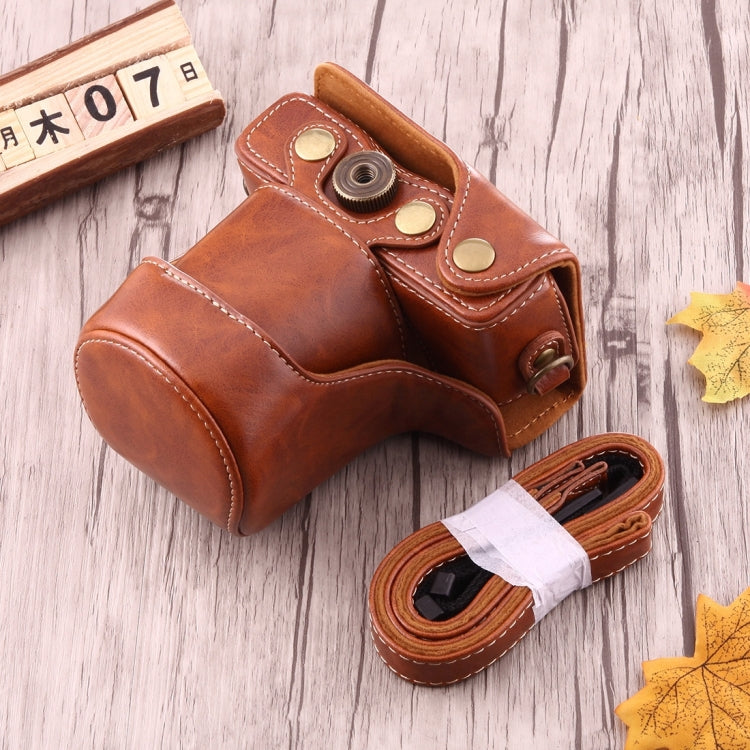 Full Body Camera PU Leather Case Bag with Strap for Canon EOS M10(Brown) - free shipping - PMC TechLife - Order now!