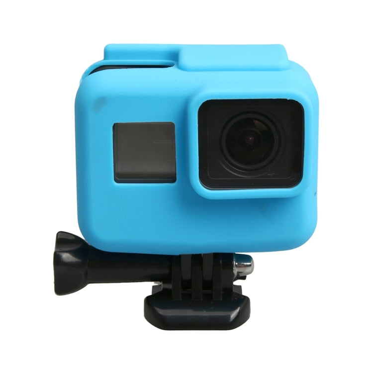 Original for GoPro HERO5 Silicone Border Frame Mount Housing Protective Case Cover Shell(Blue) - Silicone Cases by PMC TechLife | Online Shopping South Africa | PMC TechLife | Buy Now Pay Later Mobicred