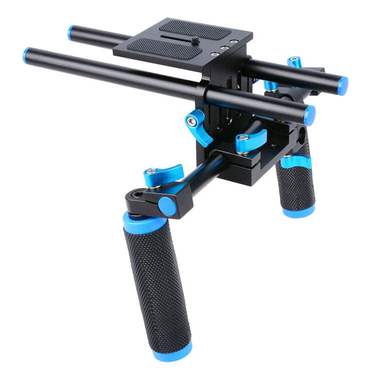 YELANGU YLG0102A-A01 Dual Handle Shoulder Mount Support Kit DSLR Rig(Black) - free shipping - PMC TechLife - Order now!